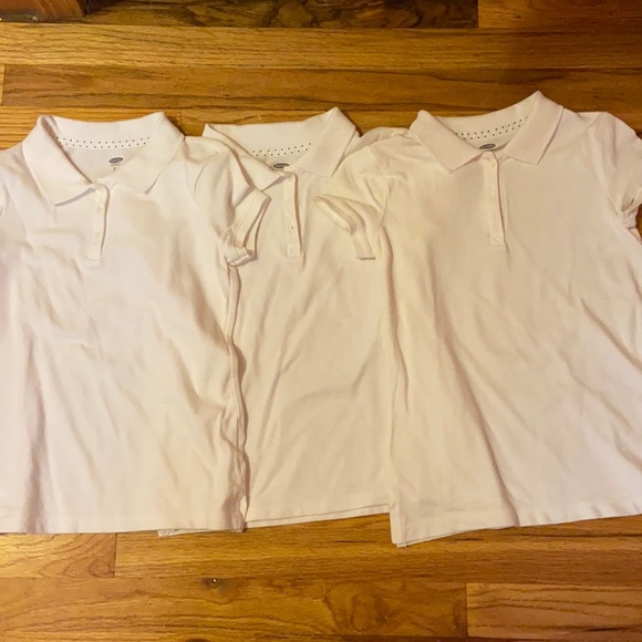 3 Pack White Girl’s Uniform Shirts - Picture 1 of 3